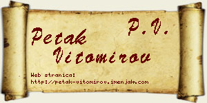 Petak Vitomirov vizit kartica